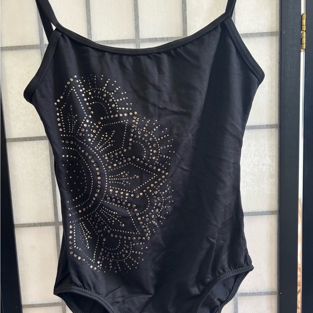 Black leotard with Studded Design